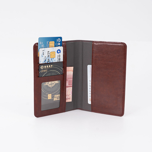 Custom Print mag luxury multi securite porta carte in pelle con rfid blocco più passaporto portafoglio organizzatore per gli uomini - Product Image 1