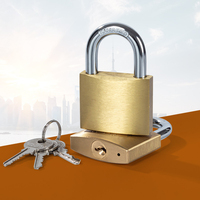 Cadenas de porte de sécurité à 3 clés en laiton pour bureau à domicile pour améliorer la sécurité des portes