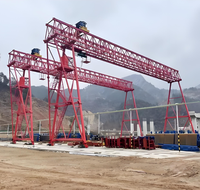 Grúa pórtico lanzadora de 150T para construcción de puentes de 100 toneladas, ideal para instalación de vigas pretensadas pesadas