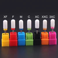 Accessoire pour ponceuse à ongles électrique, fraise conique large en céramique à flamme, fraise longue pour cuticules