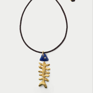 Collana a tema oceano Multi ciondolo per donna estate pesce stella marina osso catena in lega placcato - Product Image 6