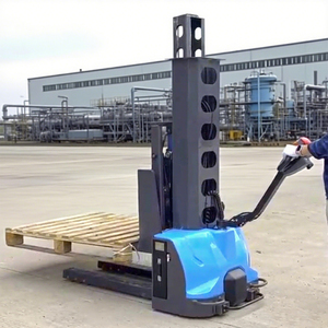 Gratis pengiriman palet tumpuk listrik Forklift pengangkat palet 1000kg 1500kg 2000kg harga tumpuk Semi elektrik - Product Image 2