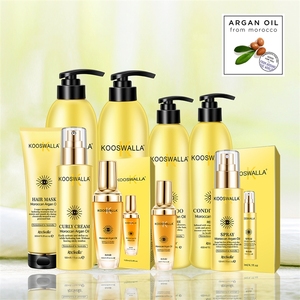 Set per la Cura dei Capelli con Olio di Argan: Shampoo, Balsamo e Maschera Idratante e Riparatrice per Capelli Secchi - Product Image 1