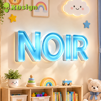 XDSIGN Enseigne Lumineuse Personnalisée Rapide en Gelée, Murale, Cadre en Acier Inoxydable, Acrylique 3D, Expédition Rapide, Décoration Publicitaire Extérieure