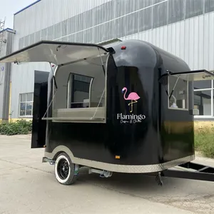 Best Selling Deep Fryer Installation Mobile Food Trailer with Grill Pizza Cooking Stand Flamingo Food Trailers Big Truck Fruit