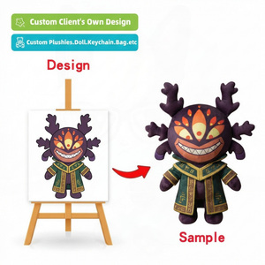 Fabricante de Peluches Personalizados de Alta Calidad, Muñeco de Peluche con Múltiples Ojos, Temática Mágica de Demonios, Accesorios para <span class=keywords><strong>Escape</strong></span> Rooms, Llavero de Peluche Personalizado - Product Image 1