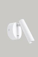 Lampe de lecture murale LED rotative moderne à base métallique européenne, interrupteur marche/arrêt, abat-jour noir, alimentation CA, pour usage hôtelier