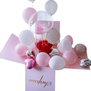 Boîtes surprises de ballons de fête de mariage mystérieux, grande boîte <span class=keywords><strong>cadeau</strong></span> d'explosion d'<span class=keywords><strong>anniversaire</strong></span> avec ruban pour la Saint-Valentin, Noël - Product Image 1