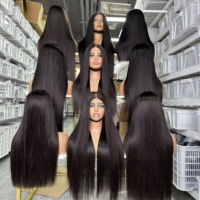 Perruques vietnamiennes brutes GL en cheveux humains, Lace Front, vente en gros, 2x6, ultra-lisses, couleur naturelle, perruque frontale HD pour femmes noires