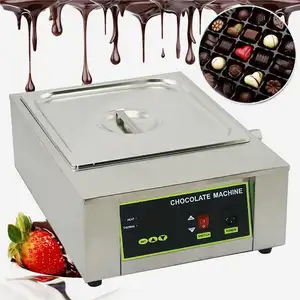2024 sıcak satış çok fonksiyonlu ticari çikolata eritici tavlama makinesi otomatik çikolata eritme makinesi