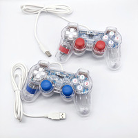 Manette de jeu filaire USB avec moteur de vibration pour PC et tablette, compatible avec Windows 7/10/XP