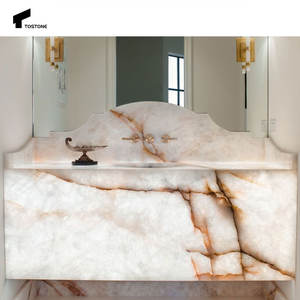 توستون حمام حديث فانيتيوتوب شفاف طبيعي صخرة لفيلا فاخرة مدخل الدرج قاعة المطبخ غرفة المعيشة - Product Image 5