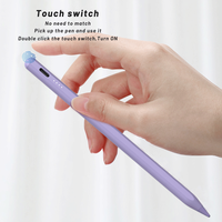 Stylet Métallique Actif 2024 pour Tablette iPad avec Rejet de la Paume, Indicateur de Batterie, Précision d'Écriture/Traceur de Dessins, Magnétique