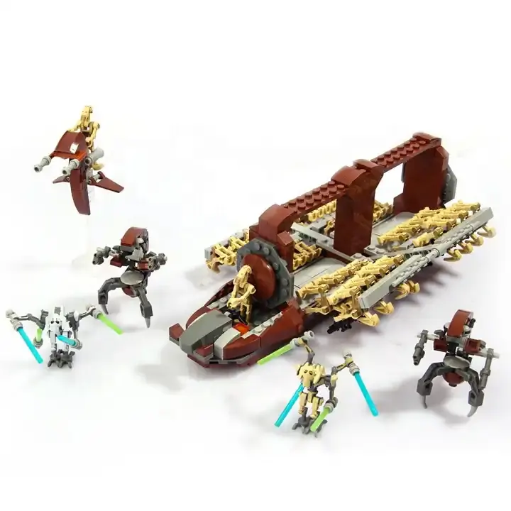 Juegos de bloques de construcción Droid Platoon Attack Craft, Kit de construcción MOC de Star Wars con droides de batalla, figuras de acción, juguete de regalo para niños