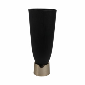Vaso in Metallo Allungato con Silhouette Affusolata, Vaso Decorativo per Fiori per Soggiorno e Ufficio, Elemento d'Arredo per la Casa - Product Image 3