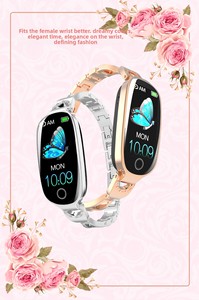 <span class=keywords><strong>Montre</strong></span> <span class=keywords><strong>connectée</strong></span> tendance pour femmes, rappel des règles, surveillance de la fréquence cardiaque, de la pression artérielle et de la température, podomètre sportif - Product Image 6