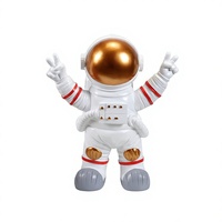 Cadeau en résine sur le thème de l'espace, Décoration d'astronaute, Figurine en résine, Statue artisanale, Décorations de Noël pour la maison, Cadeaux de naissance