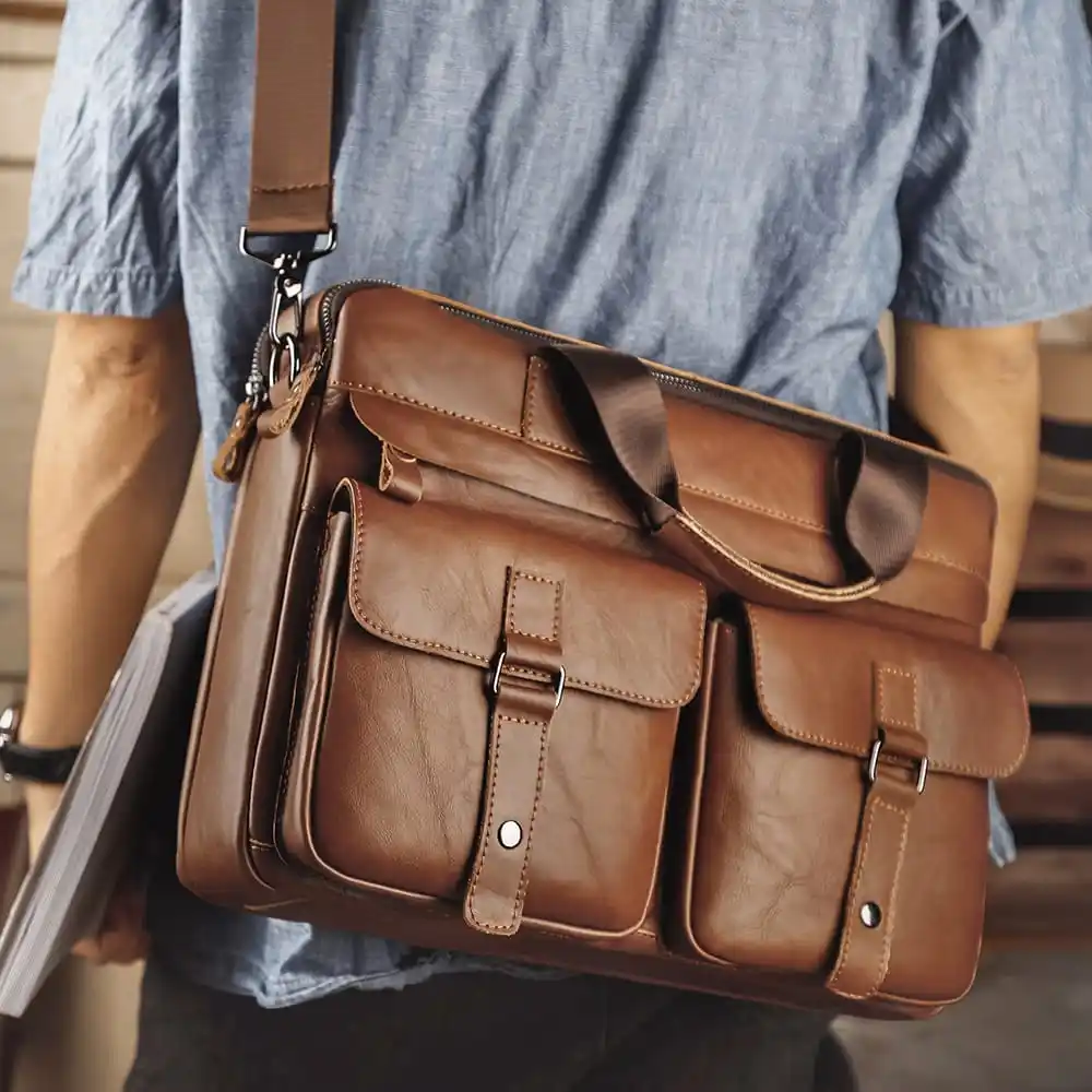 Custom Design Briefcase bag satchel men messenger bag for men leather computer bags