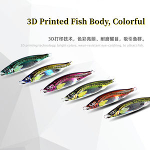 Yeni 3d sert simülasyon baskı balık yalancı yem Pesca 10g-80g aydınlık uzun atış metal Jigs tuzlu su kurşun yavaş cazibesi - Product Image 2