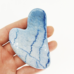 Strumento Guasha per la Cura del Viso in Giada Naturale e <span class=keywords><strong>Quarzo</strong></span> <span class=keywords><strong>Rosa</strong></span> Cuzhu, Cristallo <span class=keywords><strong>Rosa</strong></span> per il Viso, Gua Sha in Giada con Logo Personalizzato - Product Image 6