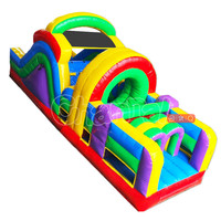 Aire de jeux extérieure, parc d'attractions pour enfants, toboggan gonflable, parcours d'obstacles, videur gonflable commercial