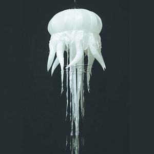 Bar colorido colgante decoración de techo inflable artístico medusas globo iluminación nocturna medusas con Led para decoración de fiesta - Product Image 4