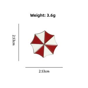 Broche Resident Evil, logo parapluie créatif effet goutte d'huile, badge géométrique pour sac à dos de garçons, produit dérivé de films et séries TV - Product Image 4
