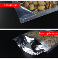 Sachet Doypack Transparent à l'Avant et Aluminisé à l'Arrière pour Aliments (Riz, Noix, Farine) avec Fermeture Éclair – Fabricant