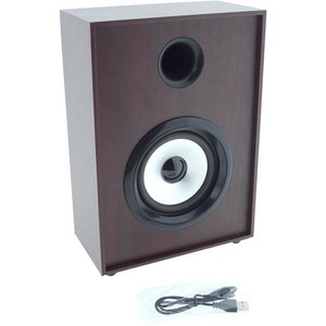 ลำโพงบลูทูธไม้ 5W พร้อมช่องต่อ Aux 3.5 มม. อุปกรณ์เสียงไร้สายแบบพกพา - Product Image 1