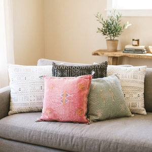 Cactus Cotton Square Bohemian Embroidery Home <b>Decor</b> <b>Pillows</b> Selection - Product Image 1