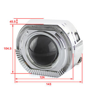 Cache-phare de voiture 3 pouces Bi Led Lens Projector Bracket Led Projector Headlight Decoration Cover Lens Mask - Product Image 4