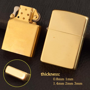 Briquet à kérosène en laiton vierge à roue à silex, rechargeable à l'huile, avec logo personnalisé, vente en gros, OEM, ODM, direct usine - Product Image 6
