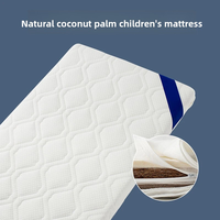 Matelas pour berceau avec fibre de coco naturelle et latex, respirant et supportant la colonne vertébrale, spécialisé pour les nouveau-nés