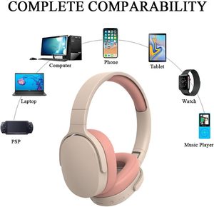 หูฟังไร้สาย ANC RGB สำหรับเล่นเกมส์ แบบคาดศีรษะ พร้อมช่องเสียบ USB สำหรับเล่นกีฬา ใช้ได้กับ PS4 รุ่น P9 - Product Image 3