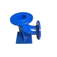 Fitting Pipa Besi Ductile ISO2531 90 Derajat DN80 Double Flanged Duckfoot Elbow
