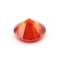 Vente en gros de pierres de zircon cubique (CZ) synthétiques de laboratoire Orange 5AAAAA, 4,5 mm-10 mm, taille brillant rond, pierres précieuses en vrac, traitées thermiquement, effet de couleur changeante