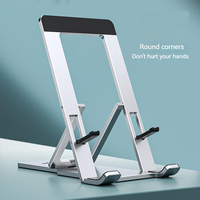 2024 nouveau support de téléphone portable de bureau pliable en alliage d'aluminium support réglable tablette PC support Table téléphone portable support de support de bureau