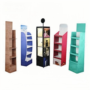 Cửa hàng bán lẻ miễn phí đứng tầng <span class=keywords><strong>pop</strong></span>-up sóng đồ uống hiển thị đứng quảng cáo tông đứng tái chế tính năng - Product Image 3