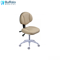 Tabouret de dentiste de luxe Buffalo, chaise ergonomique réglable avec support lombaire, coussin premium, certifié CE, capacité de charge de 150 kg