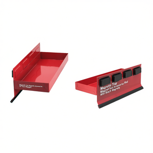 Magnetic Tray Magnetic Accessories For <b>Tool</b> <b>Storage</b> Red With Black Magnets - Product Image 2