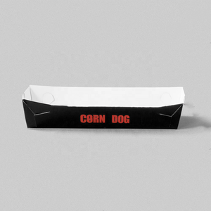 Atacado Hot Dog Bandeja De Papel Logotipo Personalizado Água E Óleo Prova De Cachorro De Milho Caixa De Embalagem - Product Image 3
