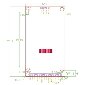 Module LCD TFT ILI9341 d'origine d'usine, 2,4 pouces, 240×320 |   SPI/8 bits parallèle, tactile capacitif/résistif en option, 65K couleurs W868 - Product Image 3