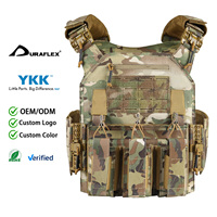 Gilet tactique Molle porte-plaques à boucle à dégagement rapide, découpe laser, protection corporelle robuste, gilet lesté d'entraînement