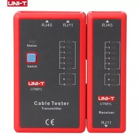 UT681L-Probador de cable de red automático, herramienta de reparación de electricista, rastreador LAN, LED, Ethernet, teléfono, CHN, herramienta de reparación de electricista