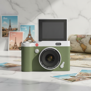 Appareil photo numérique 1080P avec écran rotatif automatique à 180 degrés, zoom 16X, écran HD de 2,<span class=keywords><strong>4</strong></span> pouces, prend en charge la carte SD 64 Go, idéal pour <span class=keywords><strong>les</strong></span> voyages et le vlogging - Product Image 1
