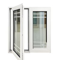 Ventanas Abatibles de Estilo Europeo de Alta Calidad, Proveedor de Fábrica, Ventanas Abatibles de Vinilo, PVC, UPVC