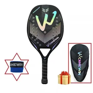 원래 비치 테니스 라켓 패들 소프트 EVA 3K 얼굴 Raqueta 가방 유니섹스 CAMEWIN 새로운 디자인 비치 라켓 선물