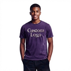 Camiseta al por mayor personalizada con el logotipo de tu marca, 100% algodón, camiseta lisa para hombre, camiseta informal para hombre, camisetas unisex para uso diario. - Product Image 1