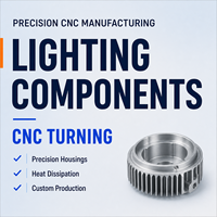 Boîtiers et composants de dissipateur de chaleur pour éclairage LED, pièces de gestion thermique en aluminium usinées CNC sur mesure et de précision