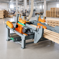 Scie à palettes HICAS SF6021, machine à scier le bois automatique à double tête, scie à coupe transversale haute précision pour l'optimisation du bois
